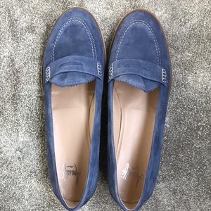 Amalfi Blue Suede Loafers